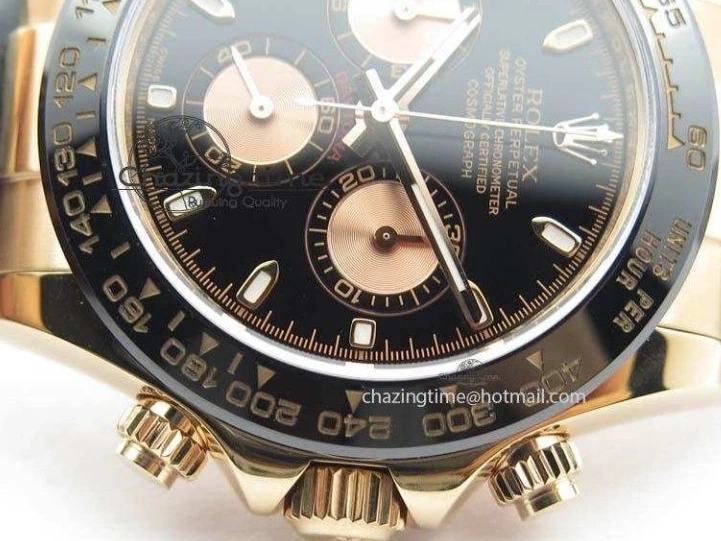 MiroTime 0326 Comfortable Daytona 116515 Noob 1:1 Best Edition Black RG Dial On Black Leather Strap A 3788